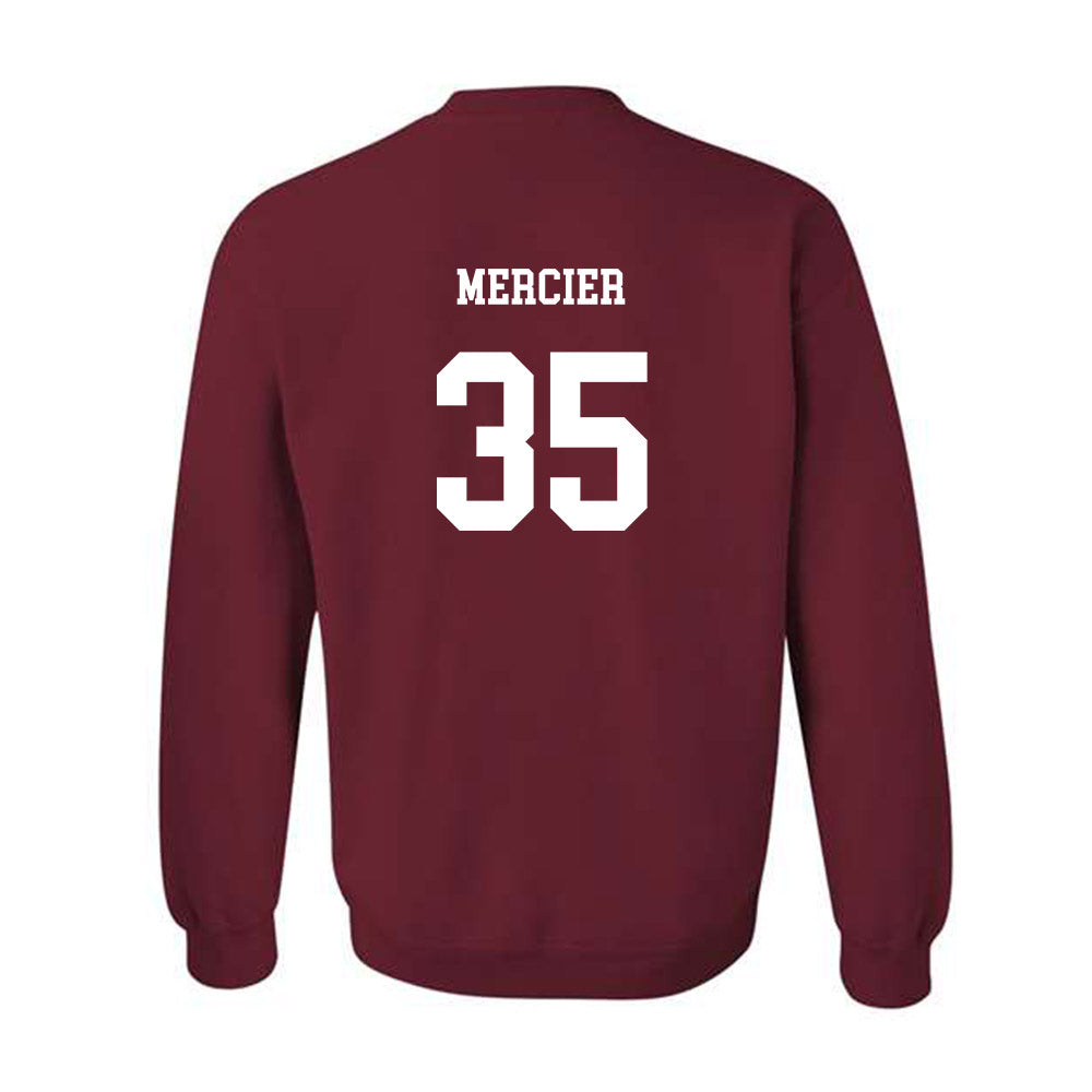UMass - NCAA Baseball : Brayden Mercier - Classic Fashion Shersey Crewneck Sweatshirt-1