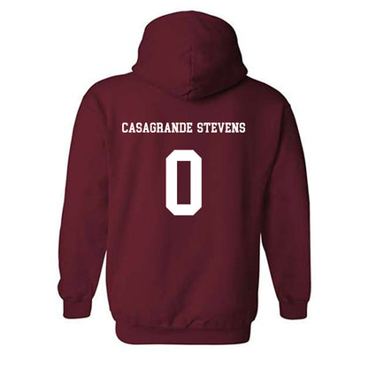 UMass - NCAA Women's Soccer : Ella Casagrande-Stevens - Classic Fashion Shersey Hooded Sweatshirt-1