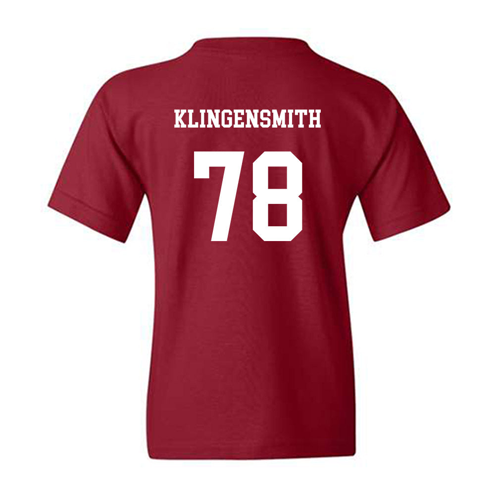 UMass - NCAA Football : Greg Klingensmith - Classic Fashion Shersey Youth T-Shirt-1