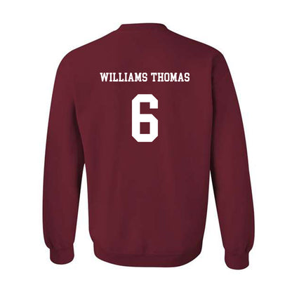 UMass - NCAA Football : Justin Williams-Thomas - Classic Fashion Shersey Crewneck Sweatshirt-1