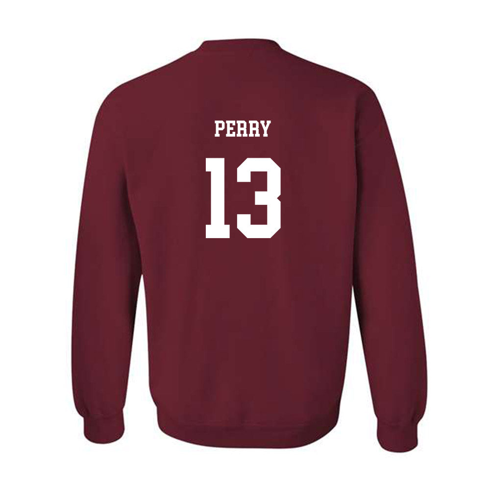 UMass - NCAA Football : Willl Perry - Classic Fashion Shersey Crewneck Sweatshirt-1