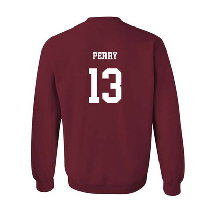 UMass - NCAA Football : Willl Perry - Classic Fashion Shersey Crewneck Sweatshirt-1