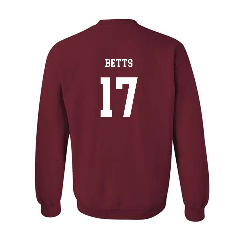 UMass - NCAA Football : Zachary Betts - Classic Fashion Shersey Crewneck Sweatshirt-1