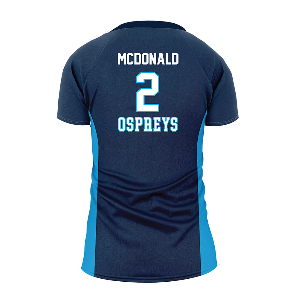 UNF - NCAA Women's Volleyball : Leah McDonald - Navy Volleyball Jersey-1