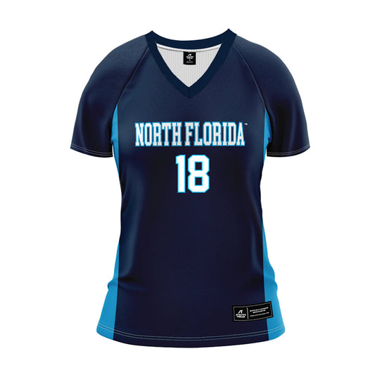 UNF - NCAA Women's Volleyball : Julianna Santiago - Navy Volleyball Jersey-0
