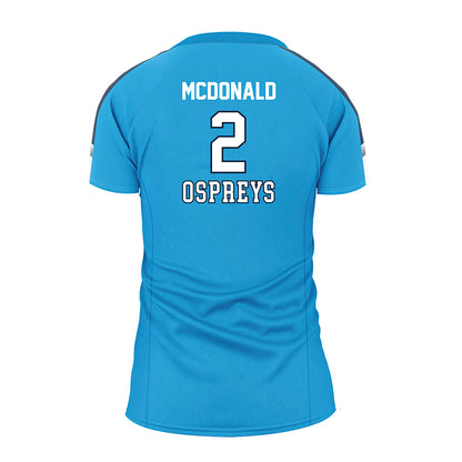 UNF - NCAA Women's Volleyball : Leah McDonald - Teal Volleyball Jersey-1