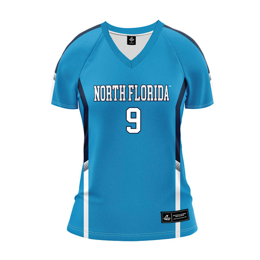 UNF - NCAA Women's Volleyball : Haleina Bowers - Teal Volleyball Jersey-0