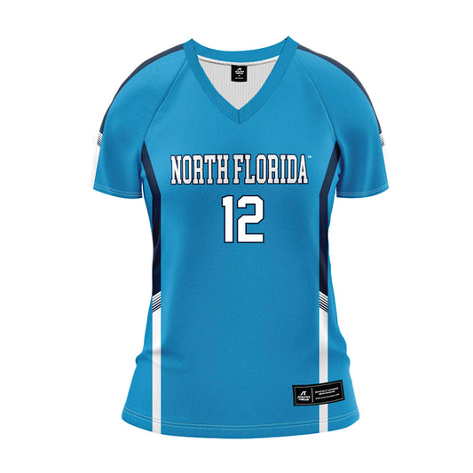 UNF - NCAA Women's Volleyball : Leah McDonald - Teal Volleyball Jersey-0