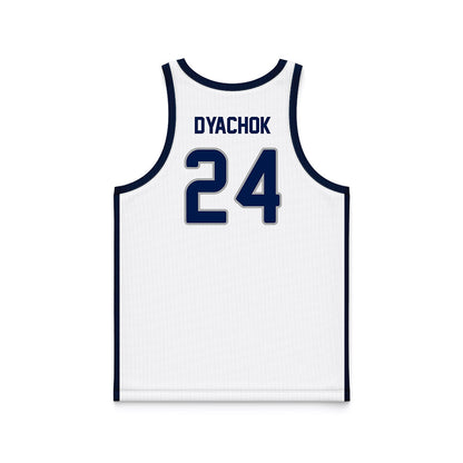 UNF - NCAA Men's Basketball : Nestor Dyachok - White Basketball Jersey-1