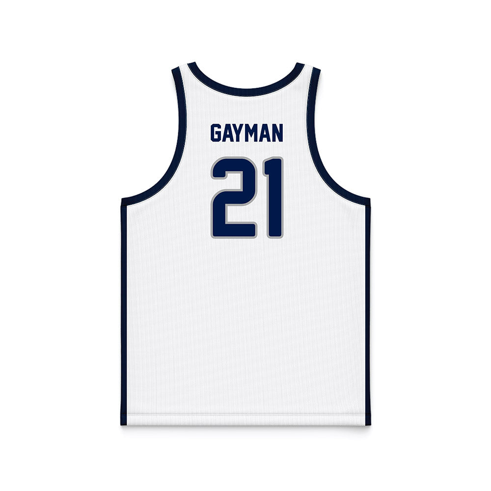 UNF - NCAA Men's Basketball : Dalton Gayman - White Basketball Jersey-1