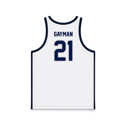 UNF - NCAA Men's Basketball : Dalton Gayman - White Basketball Jersey-1