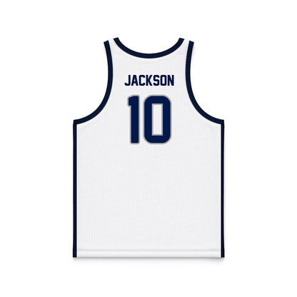UNF - NCAA Men's Basketball : Kent Jackson - White Basketball Jersey-1