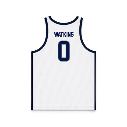 UNF - NCAA Men's Basketball : Mason Watkins - White Basketball Jersey-1