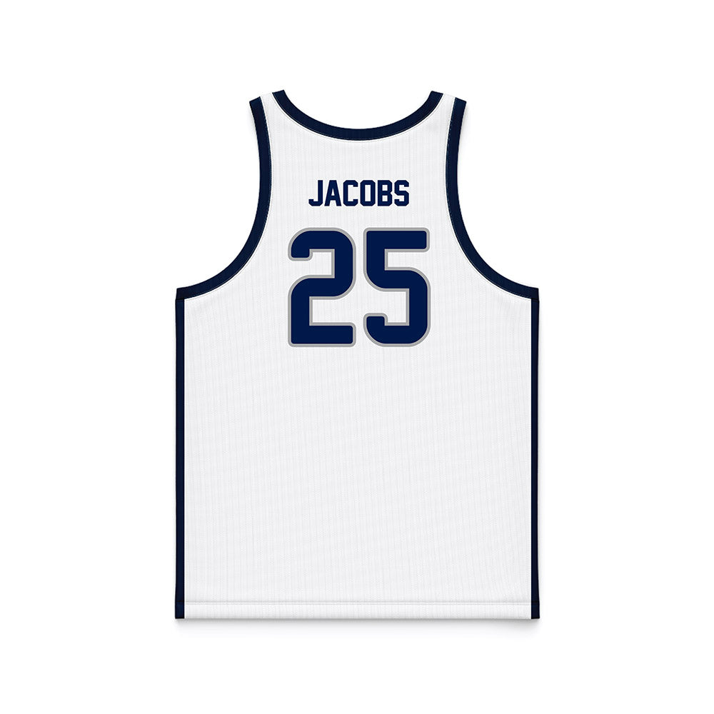 UNF - NCAA Men's Basketball : Gabriel Jacobs - White Basketball Jersey-1
