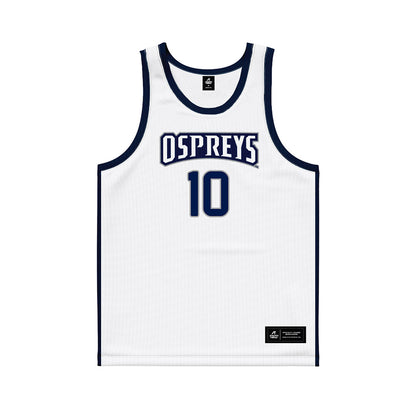 UNF - NCAA Men's Basketball : Kent Jackson - White Basketball Jersey-0