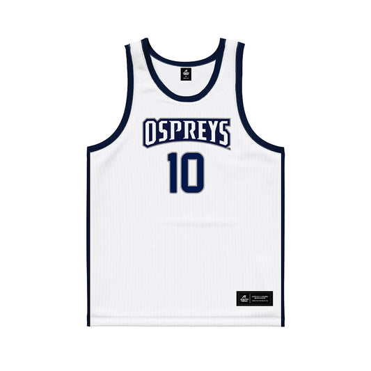 UNF - NCAA Men's Basketball : Kent Jackson - White Basketball Jersey-0