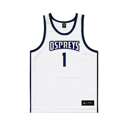 UNF - NCAA Men's Basketball : BJ Plummer - White Basketball Jersey-0
