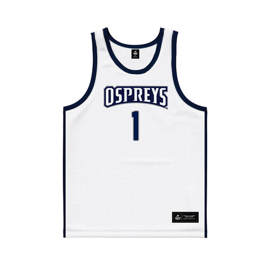 UNF - NCAA Men's Basketball : BJ Plummer - White Basketball Jersey-0