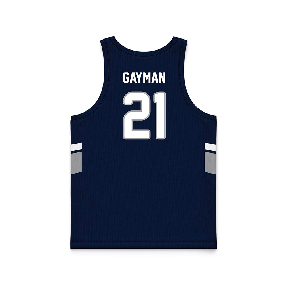 UNF - NCAA Men's Basketball : Dalton Gayman - Midnight Navy Basketball Jersey-1