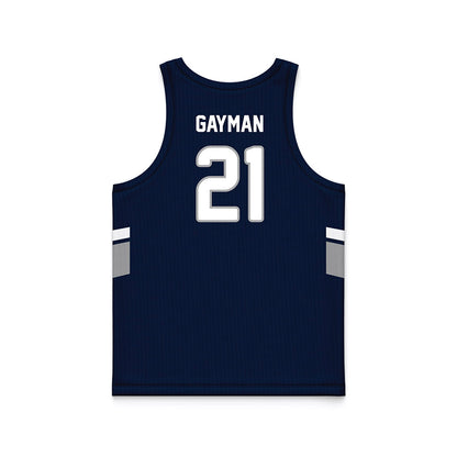 UNF - NCAA Men's Basketball : Dalton Gayman - Midnight Navy Basketball Jersey-1