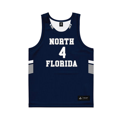 UNF - NCAA Men's Basketball : Christopher Perry - Midnight Navy Basketball Jersey-0
