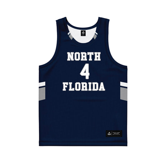 UNF - NCAA Men's Basketball : Christopher Perry - Midnight Navy Basketball Jersey-0