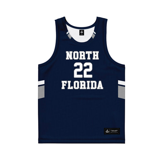 UNF - NCAA Men's Basketball : Trey Cady - Midnight Navy Basketball Jersey-0
