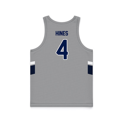 UNF - NCAA Men's Basketball : Devin Hines - Grey Basketball Jersey-1