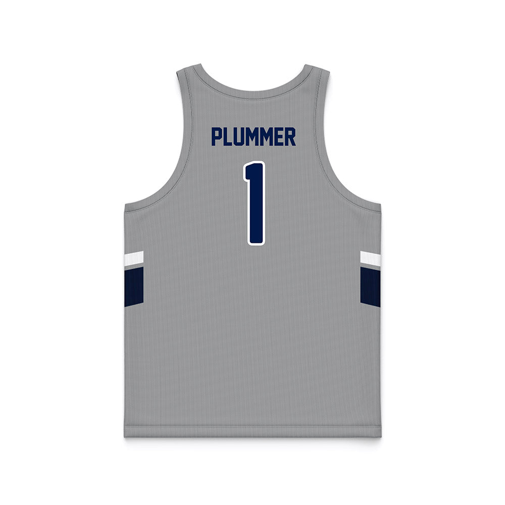 UNF - NCAA Men's Basketball : BJ Plummer - Grey Basketball Jersey-1