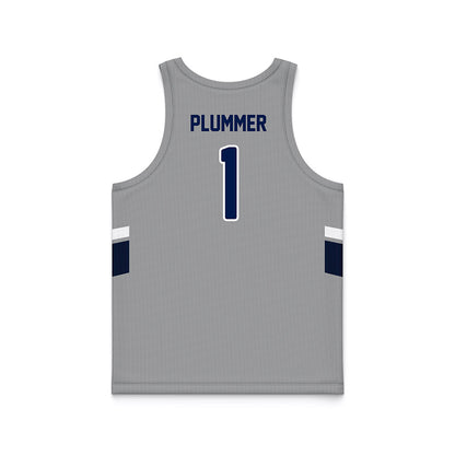UNF - NCAA Men's Basketball : BJ Plummer - Grey Basketball Jersey-1