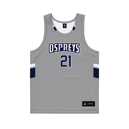 UNF - NCAA Men's Basketball : Dalton Gayman - Grey Basketball Jersey-0
