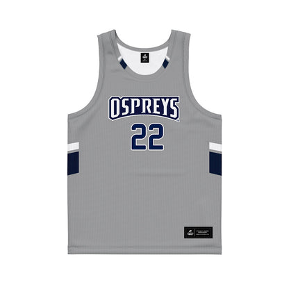 UNF - NCAA Men's Basketball : Trey Cady - Grey Basketball Jersey-0