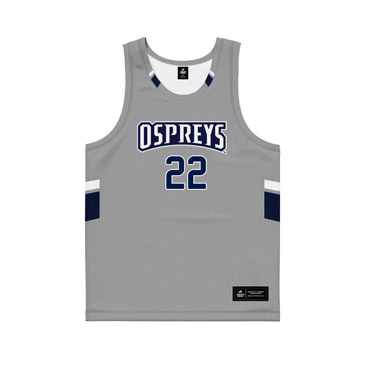 UNF - NCAA Men's Basketball : Trey Cady - Grey Basketball Jersey-0