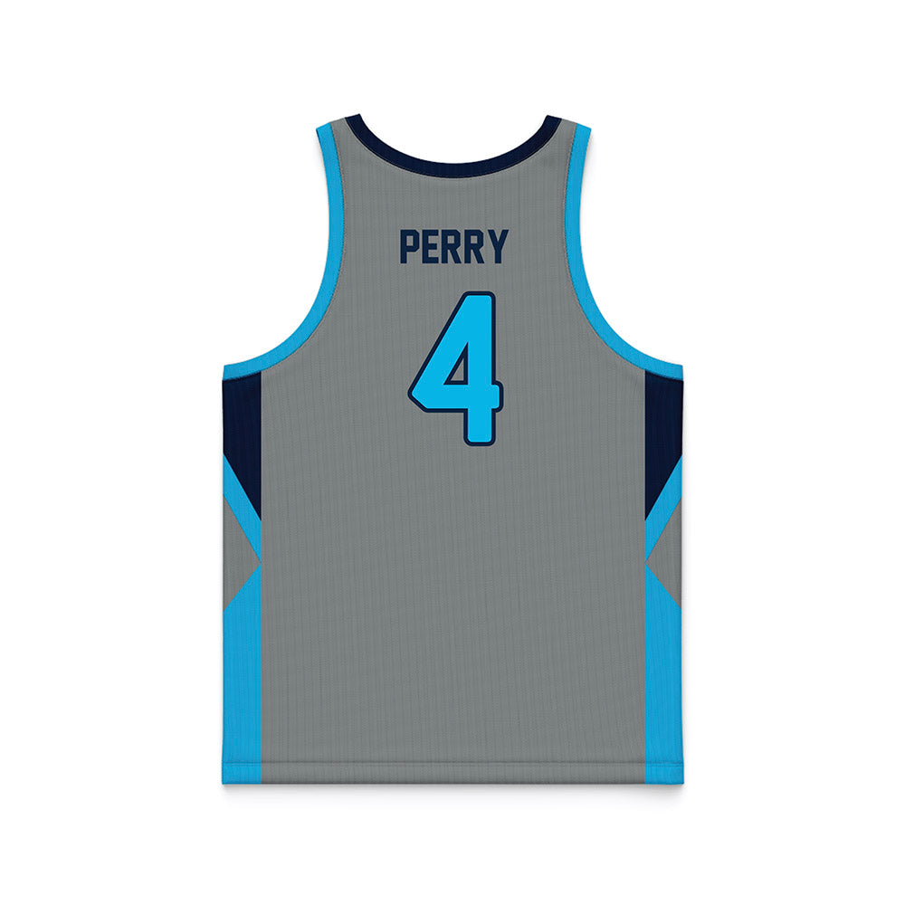 UNF - NCAA Men's Basketball : Christopher Perry - Graphite Basketball Jersey-1