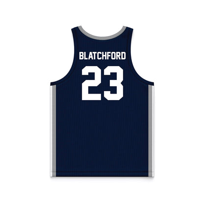 UNF - NCAA Women's Basketball : Elle Blatchford - Midnight Navy Basketball Jersey-1