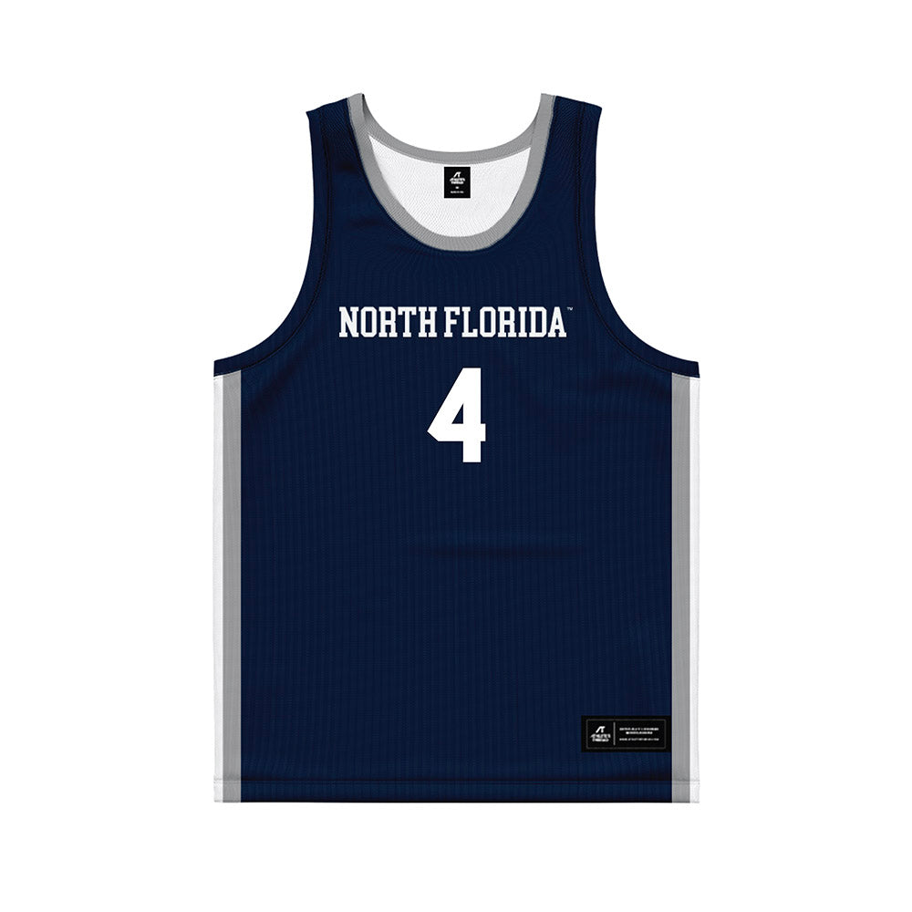 UNF - NCAA Women's Basketball : Alonya Waldon - Midnight Navy Basketball Jersey-0
