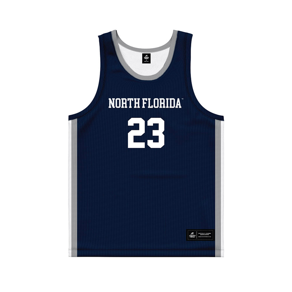 UNF - NCAA Women's Basketball : Elle Blatchford - Midnight Navy Basketball Jersey-0
