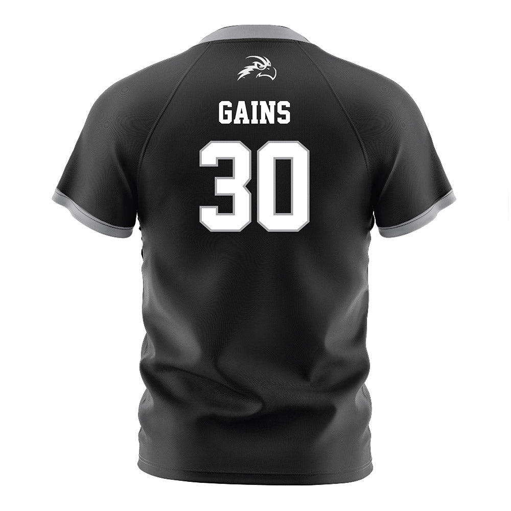UNF - NCAA Men's Soccer : Austin Gains - Black Soccer Jersey-1