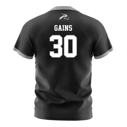 UNF - NCAA Men's Soccer : Austin Gains - Black Soccer Jersey-1