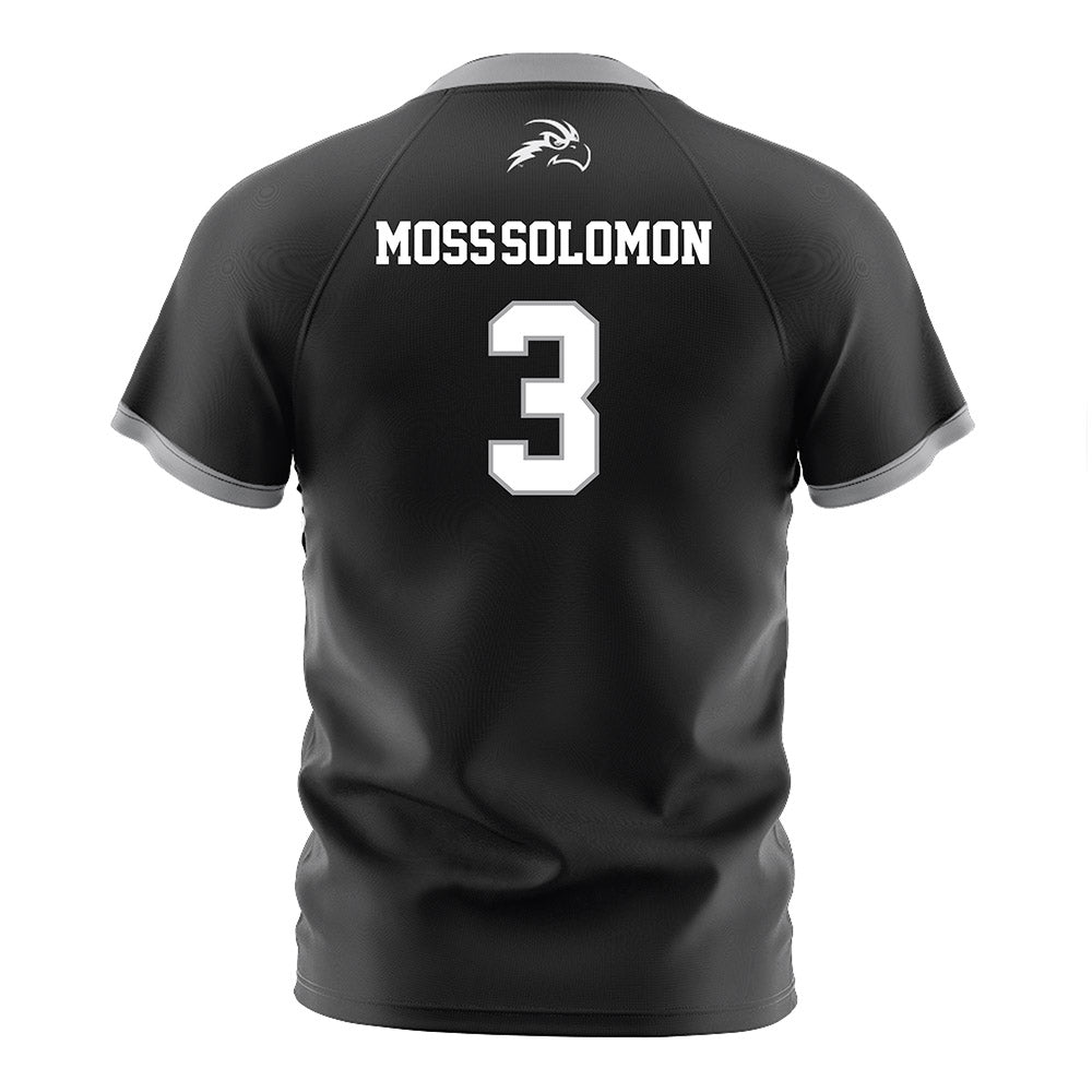 UNF - NCAA Men's Soccer : Jonathan Moss-Solomon - Black Soccer Jersey-1