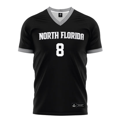 UNF - NCAA Men's Soccer : Mark Romano - Black Soccer Jersey-0