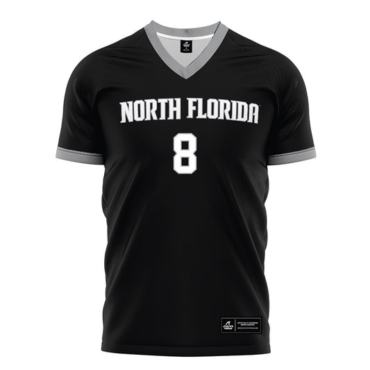 UNF - NCAA Men's Soccer : Mark Romano - Black Soccer Jersey-0