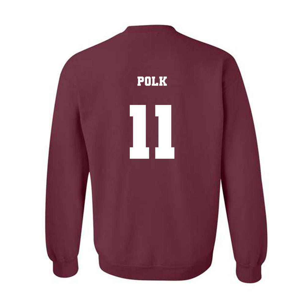 Arizona State - NCAA Men's Basketball : Kash Polk - Classic Fashion Shersey Crewneck Sweatshirt-1