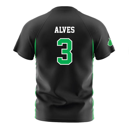 Marshall - NCAA Men's Soccer : Joao Alves - Black Soccer Jersey-1