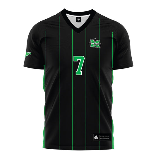 Marshall - NCAA Men's Soccer : Mouhamed Diop - Black Soccer Jersey-0