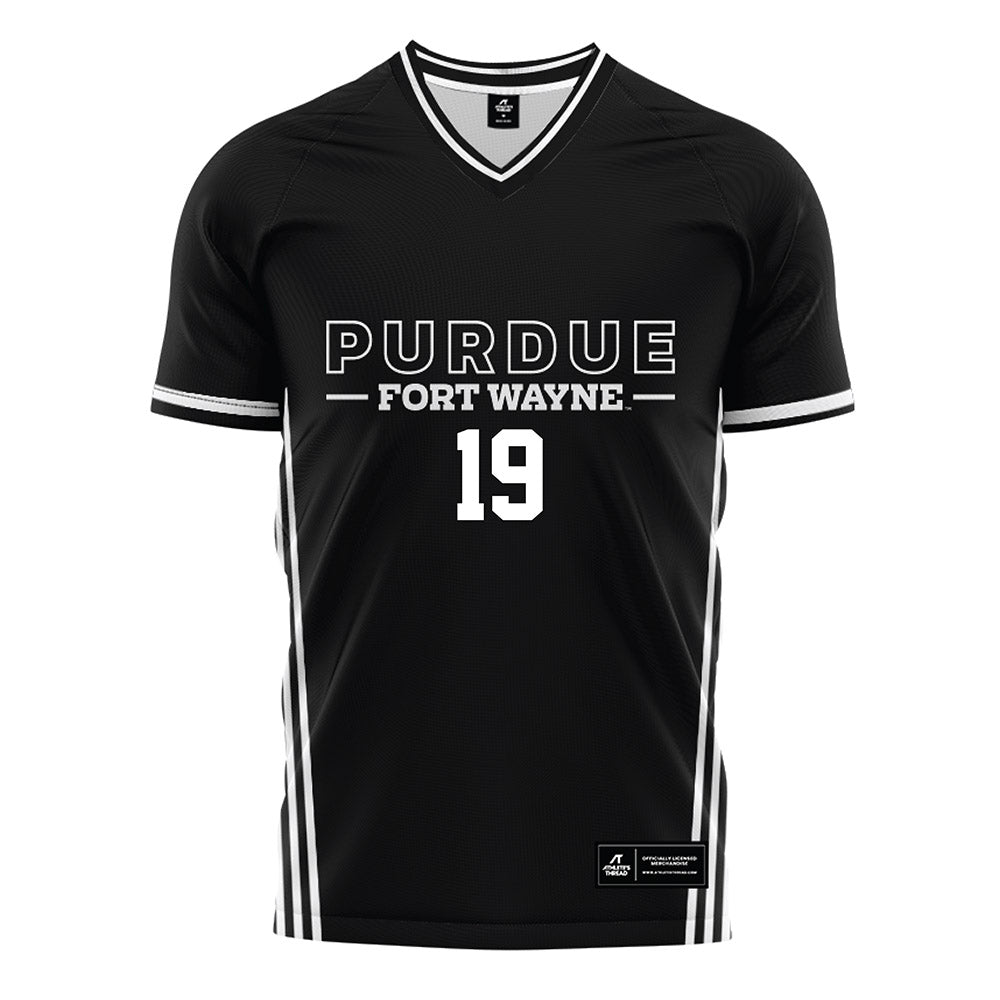 PFW - NCAA Men's Soccer : antonio tiscareno - Black Soccer Jersey-0