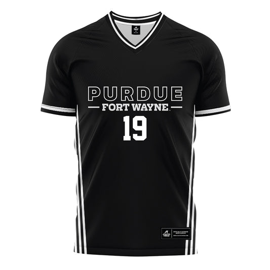 PFW - NCAA Men's Soccer : antonio tiscareno - Black Soccer Jersey-0