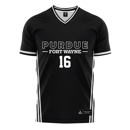PFW - NCAA Men's Soccer : Kevin Whitlow II - Black Soccer Jersey-0