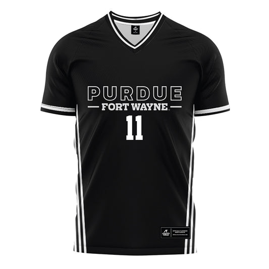 PFW - NCAA Men's Soccer : Christian Leon - Black Soccer Jersey-0