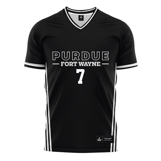 PFW - NCAA Men's Soccer : Marco Valencia - Black Soccer Jersey-0